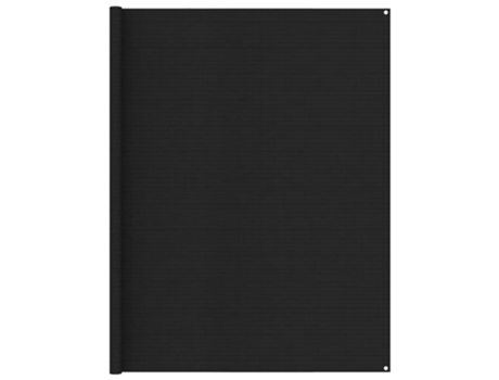 vidaXL Alfombra para tienda de campaña negro 250x600 cm