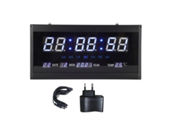 Reloj De Pared Digital Led De Gran Pantalla Con Calendario Perpetuo Para Sala De Estar U Oficina.