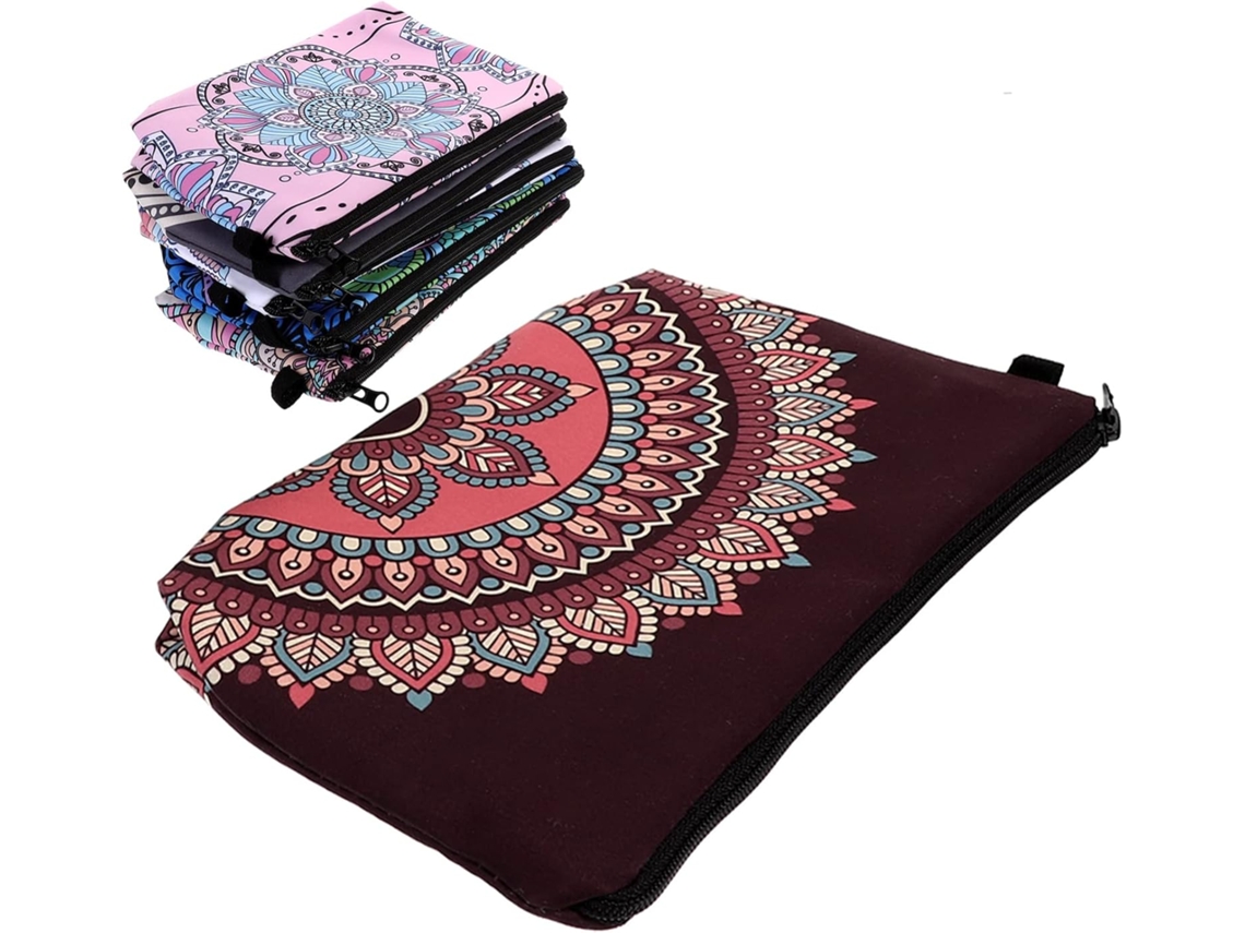 Neceser Con Cremallera De 6 Piezas Para Mujer, Compacto, Ideal Para Viajes Y Para El Cuidado De La Piel.
