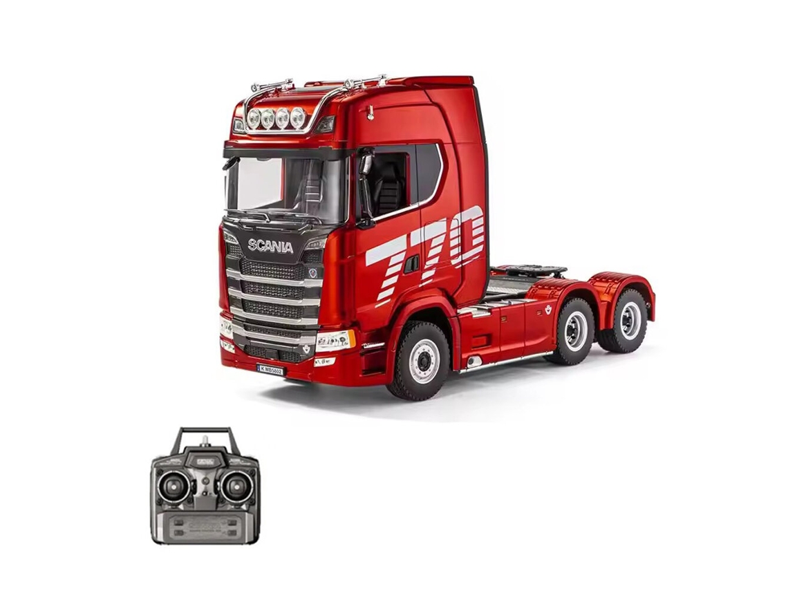 Red Only A Rc Trailerhuina 1501 1/18 2.4g 19ch Scania Tractor Truck Rtr Cool Light Full Scale Rc Car Vehicle Models