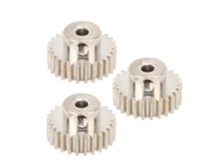 3 Engranajes Metálicos Para Motor Con Tornillos M0.6, Orificio De 3.175 Mm, Piñón Para Coche Rc A Escala 1/10, Camión De 26t
