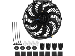 JEIIBRZUI Ventilador Kit de radiador eléctrico de 12 V para coche de 12 pulgadas con diseño de Kit de montaje en U