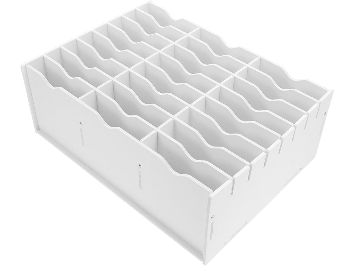 Organizador De Escritorio Multifuncional Con Compartimentos Y Estante Para Almohadillas De Tinta.