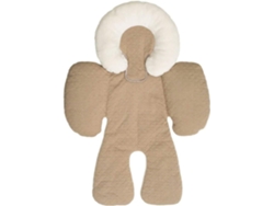 Cojín para asiento de cochecito de bebé Digitallab con soporte para la cabeza y el cuerpo del bebé (caqui)