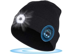 Rumocovo Gorro Led con Luz USB Recargable con Puntada Manos Libres y Gorro de Punto Cálido Unisex Ligero con Luz CHANGM
