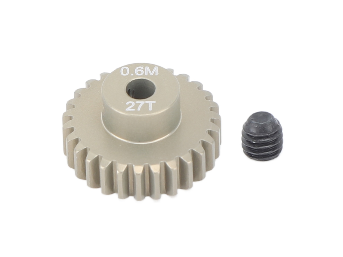 Engranaje De Piñón De Aleación De Aluminio De 3,175 Mm Y 0,6 M De Alta Resistencia Para Coche Rc Crawler 1/8 1/10 27t