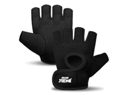 Guantes de fitness unisex con cuatro ventilaciones para mayor transpirabilidad, fabricados en nailon y elastano. Mdug (Negro M)