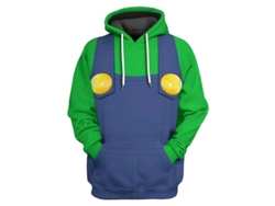 Disfraces De Cosplay De Mario, Luigi, Peach, Bowser Y Donkey Kong Para Adultos - Sudaderas Unisex Con Capucha - Película Super Brothers