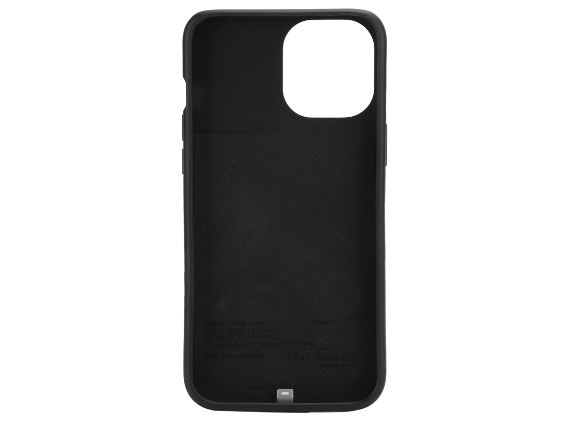 Cargador Portátil Power Bank Con Clip Trasero, 4800 Mah, Funda Con Batería Para Ios 12 Pro Max