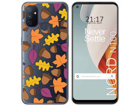 Carcasa OnePlus Nord N100 TUMUNDOSMARTPHONE Dibujos Transparente Multicolor
