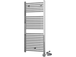 Radiador Secatoallas 120 cm x 50 cm eléctrico acabado cromo brillo fabricado en acero