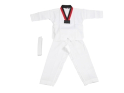 Traje de algodón para entrenamiento de taekwondo para principiantes, artes marciales, talla XS