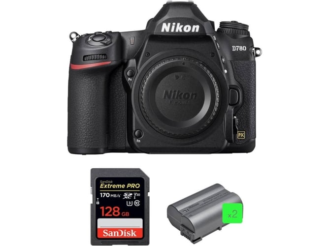 Kit Cámara Mirrorless NIKON Nikon D780 + SanDisk 128GB + 2 Nikon EN-EL15b