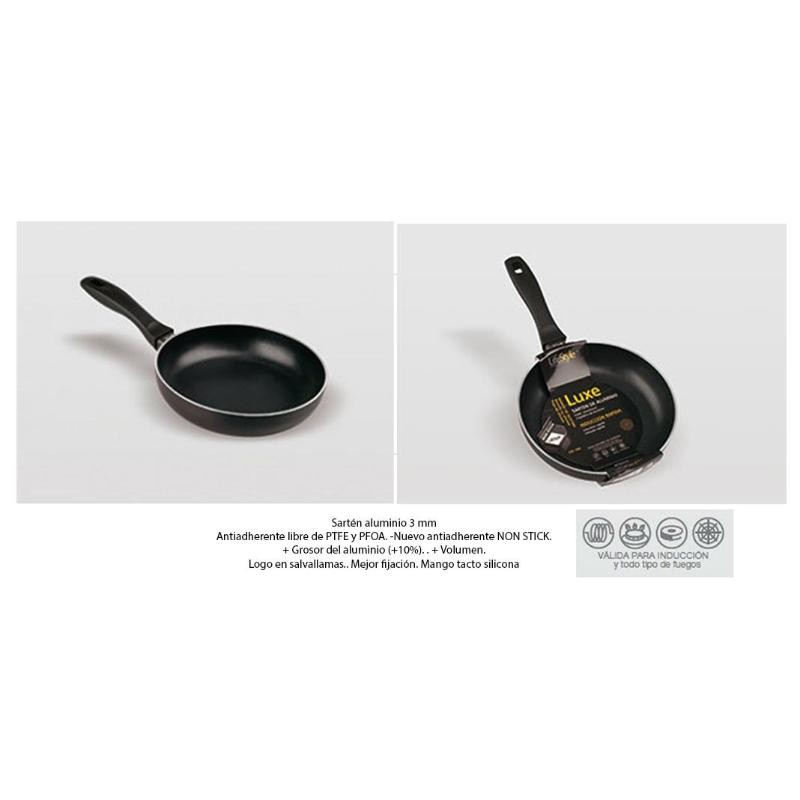 Sarten aluminio induccion luxe 28 cm 3376