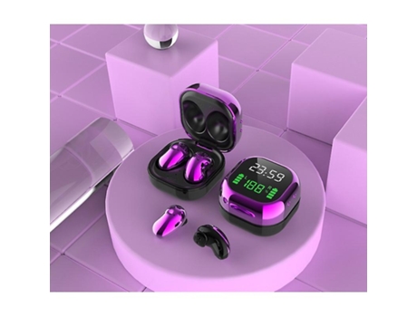 Auriculares Bluetooth True Wireless New Buds High-Match 5.0 Smart Heavy Bass Púrpura