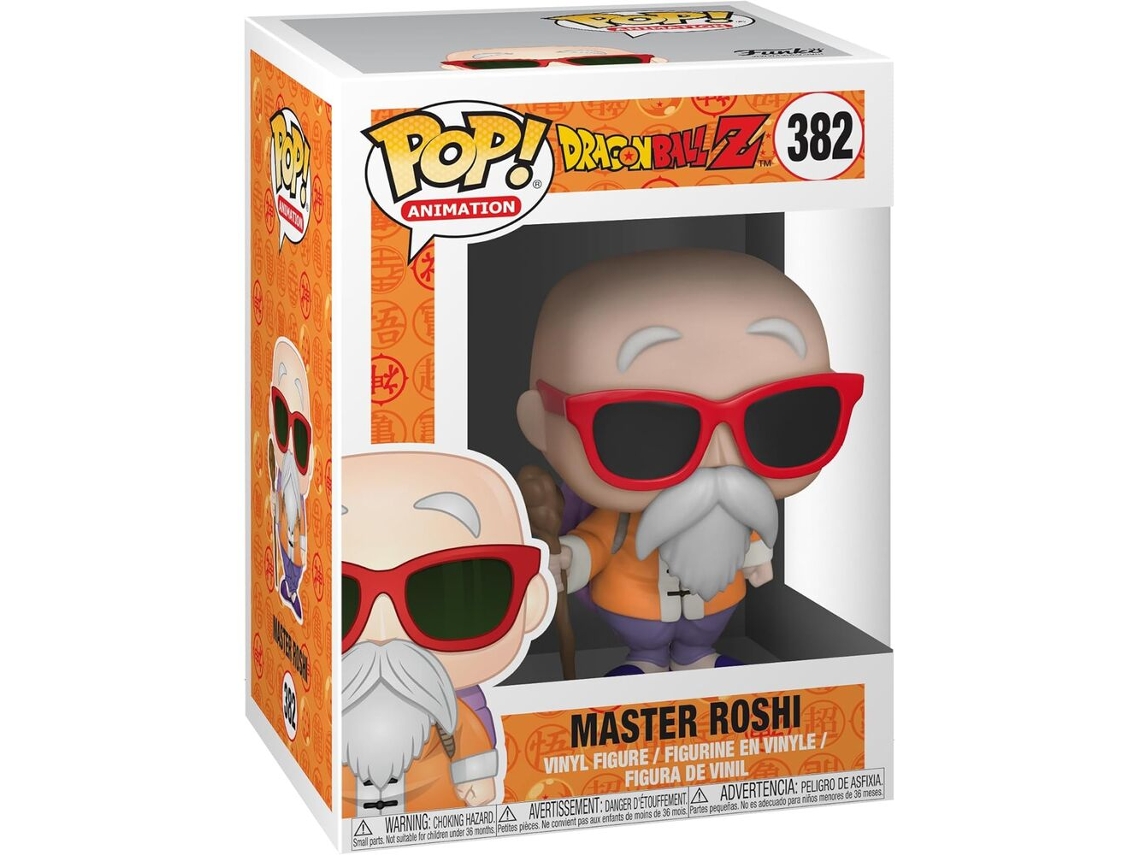 Figura Pop Dragon Ball Z Gohan Maestro Roshi Con Bastón B.activo
