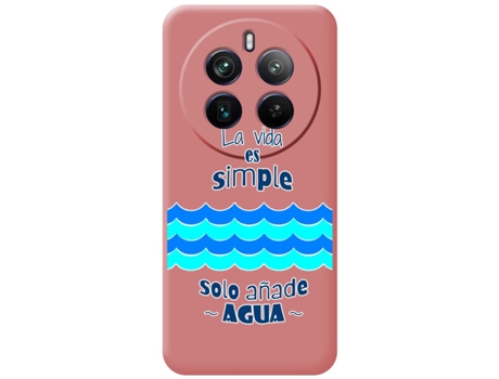 Funda Diseño Agua para Realme 12 Pro 5G / 12 Pro Plus 5G TUMUNDOSMARTPHONE Rosa