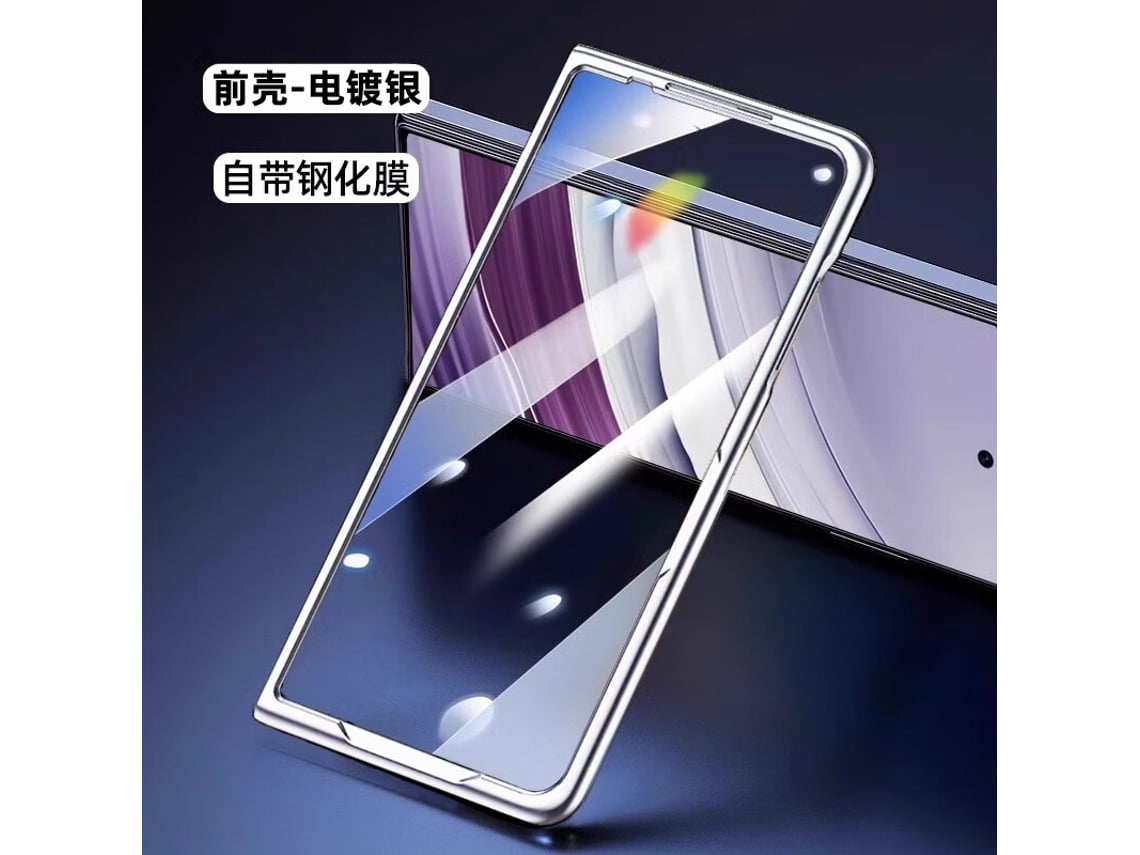(oppo Find N6 Plata Electrochapada) Cubierta Frontal De Privacidad Con Película Integrada
