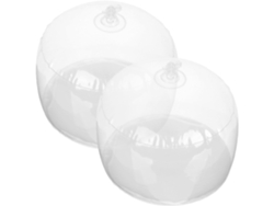Soporte Inflable Gorras 2 Piezas Fabricado Pvc Transparente Ligero Fácil Transportar Protege Forma Niños Niñas