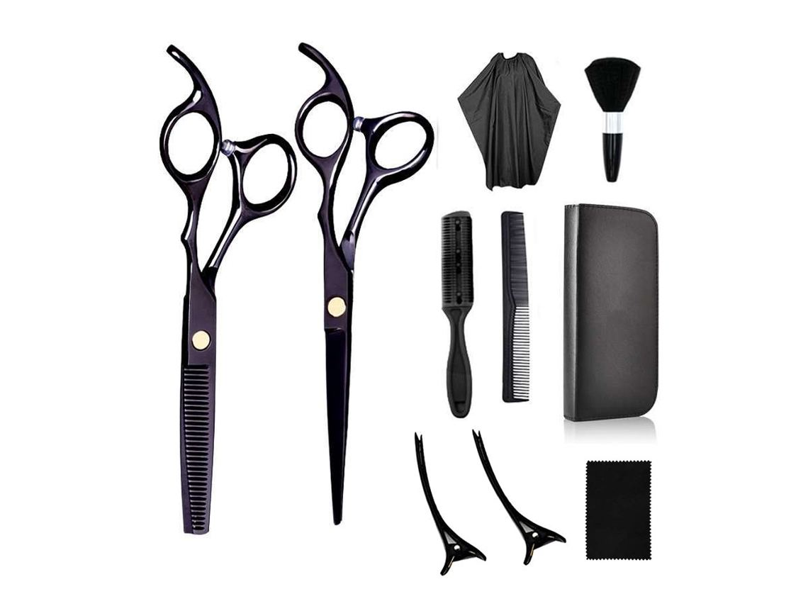 Tijeras Para Cortar El Cabello, 10 Piezas De Tijeras Profesionales Para El Cabello Con Tijeras Para Adelgazar, Cubierta De Peine Y Cli CHRUI