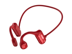Auriculares Inalámbricos Bluetooth De Conducción Ósea Tio Con Micrófono Para Adultos, Color Rojo.
