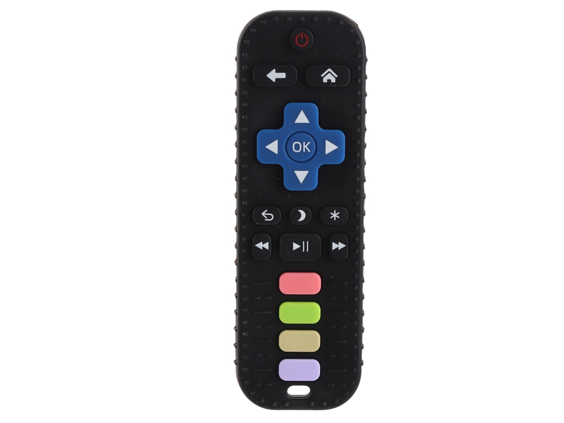 Juguete De Silicona Para La Dentición Con Forma De Mando A Distancia De Tv Para El Desarrollo Sensorial Del Bebé.