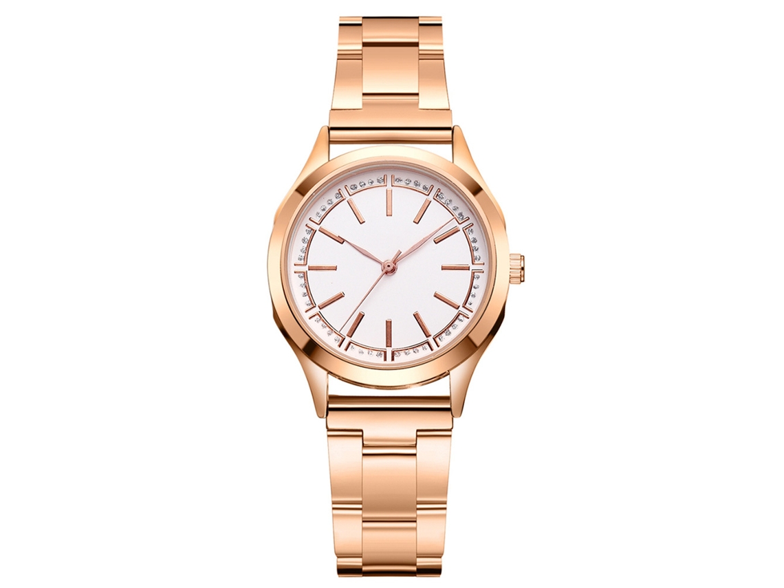 Reloj De Pulsera Sencillo De Cuarzo Para Hombre Con Correa De Pu (rojo, Rosa, Blanco, Espejo)