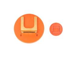 Porta Secador De Pelo Pared Adhesivo Plegable Organizador Para Baño Naranja