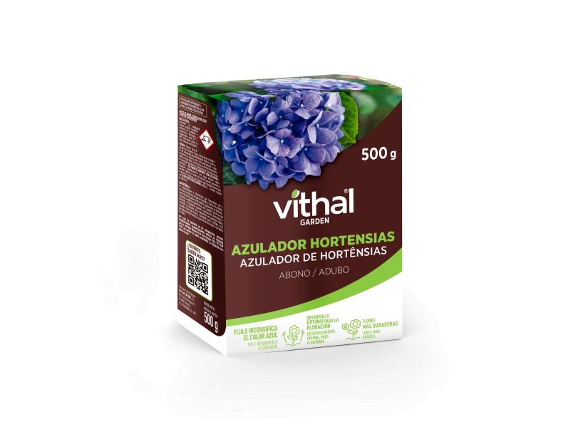 Fertilizante soluble Azulator para hortensias de Vithal Garden (500 g)