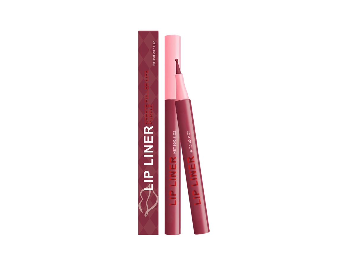 Lápiz labial morado resistente al agua