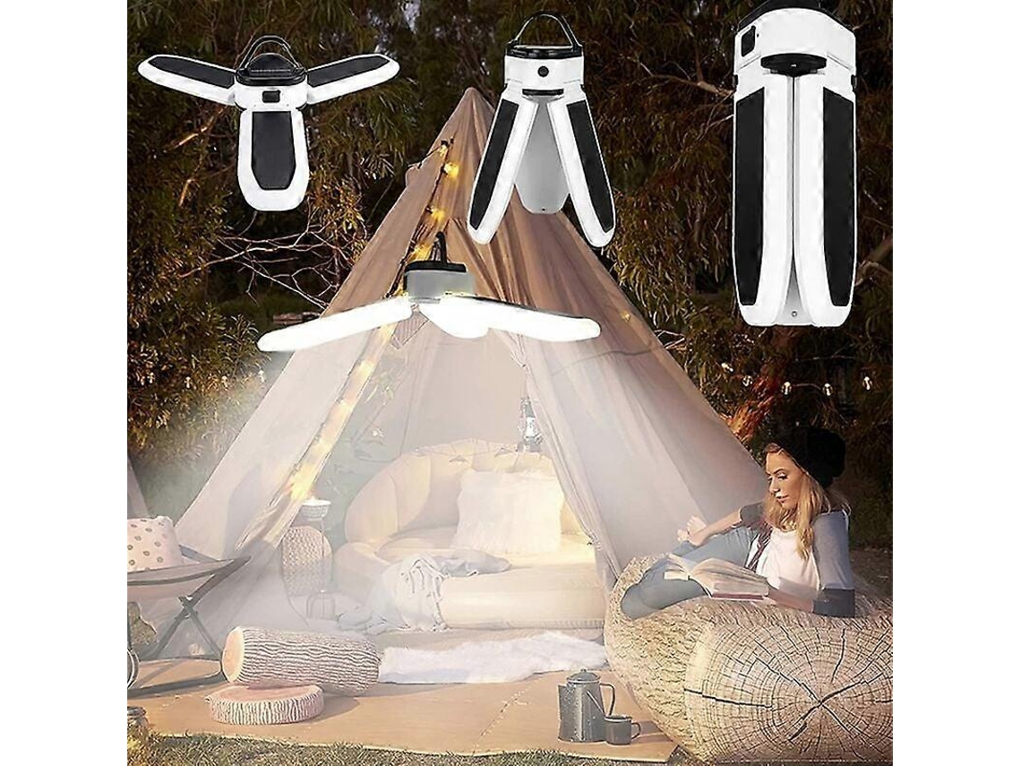 Linterna Solar Led Portátil Recargable Impermeable Con 5 Modos Para Camping, Excursiones Y Emergencias