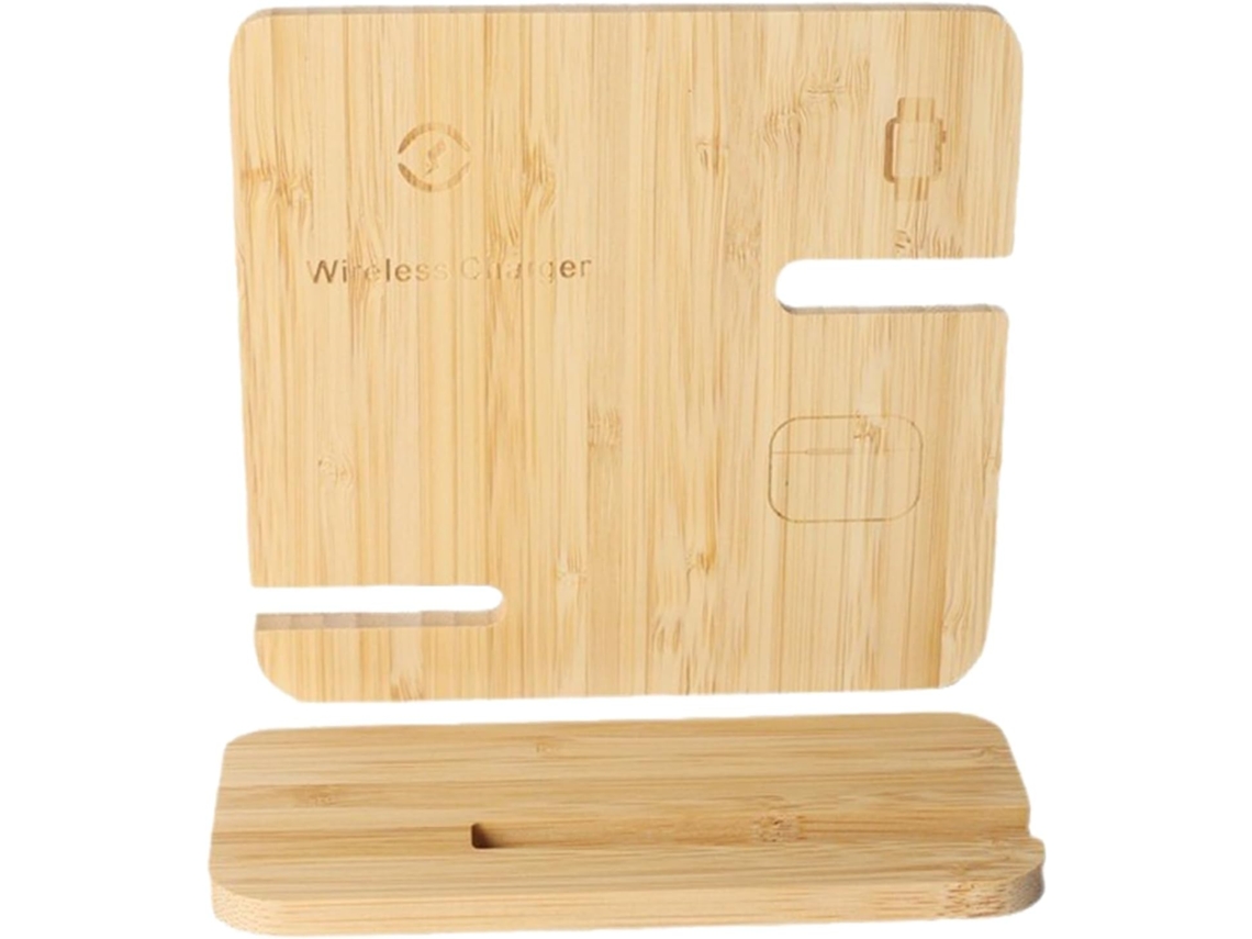 Cargador De Cable De Madera Para Teléfonos Móviles | Base De Carga Para Relojes Inteligentes