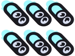 Juego De 6 Tapas Ultrafinas Para Webcam Con Diseño De Gafas Para Portátil