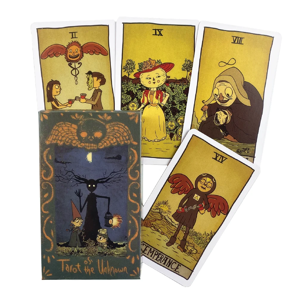Baralho De Tarô Desconhecido Com 78 Cartas, Baralho De Tarô Original Para Iniciantes, Em Inglês.