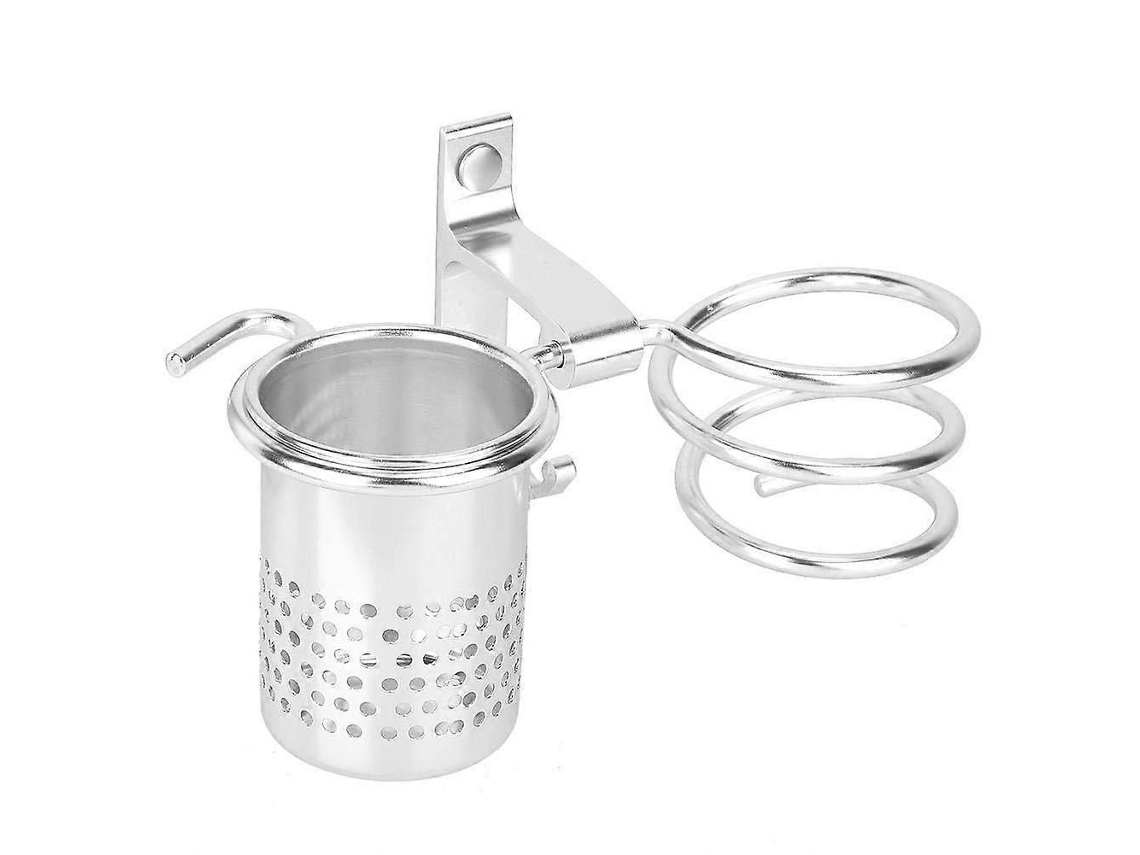 Soporte para secador de pelo, soporte de pared de aluminio, herramientas en espiral, cuidado del cabello C GOKOCO
