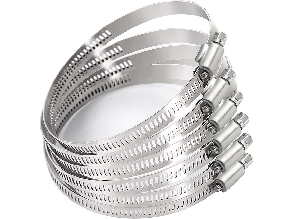 Abrazaderas De Manguera De Acero Inoxidable 59-82mm | 6 Ajustables Resistentes A La Corrosión Para Uso Industrial Y Doméstico
