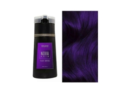 Champú Tinte Instantáneo Para El Cabello Nova Hair 2024, Morado, Vegano, Sin Amoníaco Ni Peróxido.
