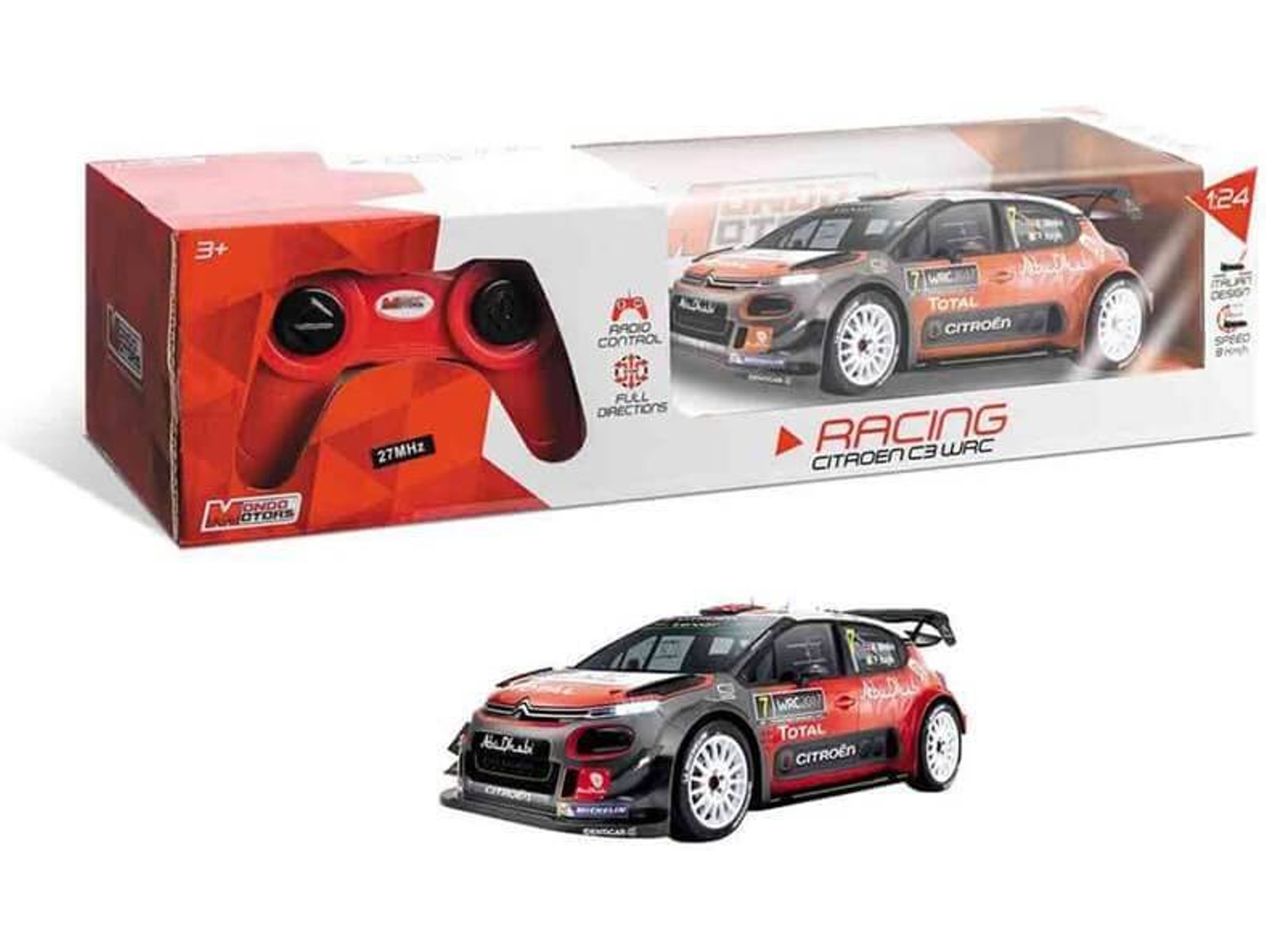 Coche DISFRAZZES R/C Citroën C3 Wrc (Escala 1 x 24)