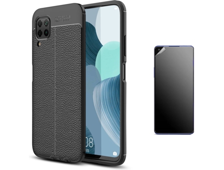 Kit Carcasa Y Protector Huawei P40 Lite Ultimatte Rugged Leather Negro