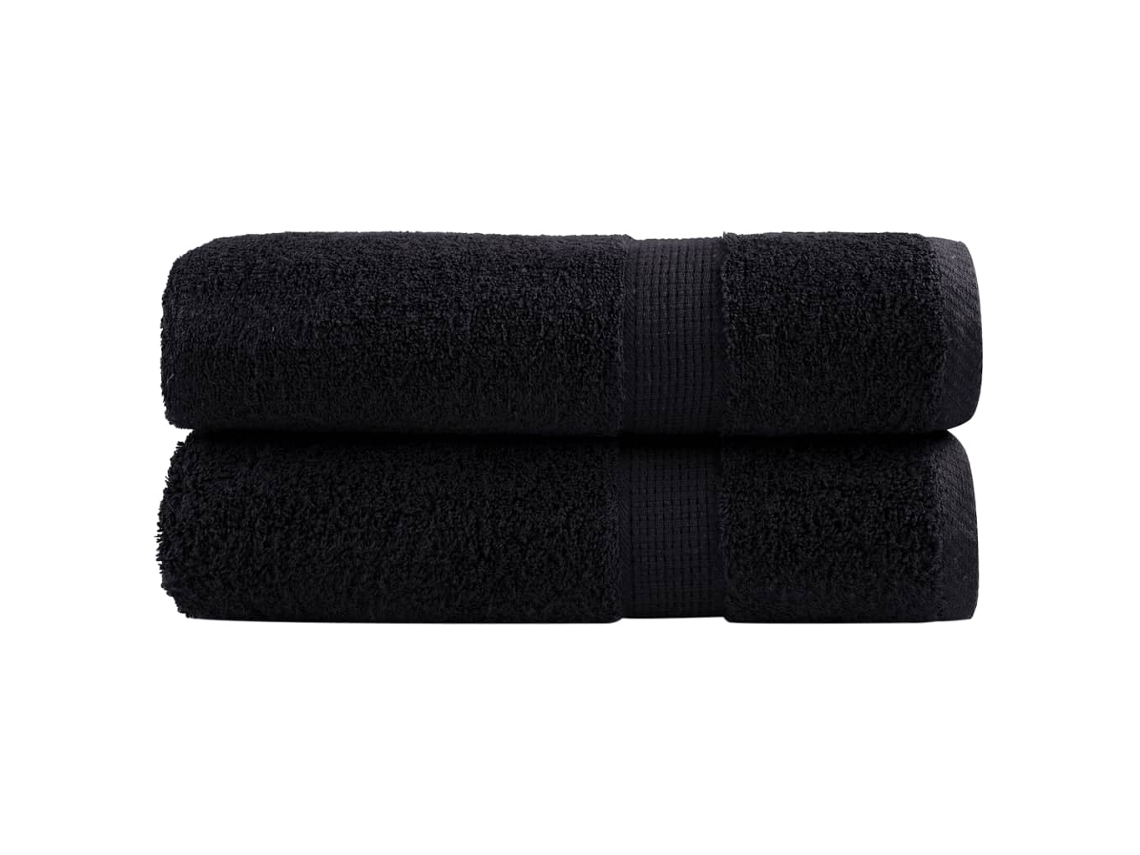 Toallas De Mano Solund 2 Unidades Negro 50x100 Cm 600 Gsm Wsd463014