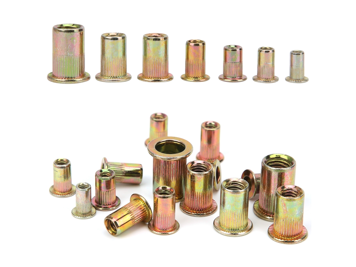 Kit De Tuercas De Acero Galvanizado Rivi, 300 Piezas, Medidas Métricas Y Sae. Accesorios De Ferretería.