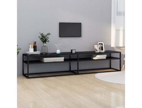 Mueble para la televisión VIDAXL Negro Cristal (200x40x40,5 cm)