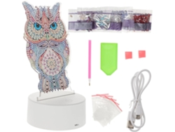 Lámpara Mesita Noche Led Forma De Búho Dibujos Animados Niños Niñas, Decoración Del Hogar.