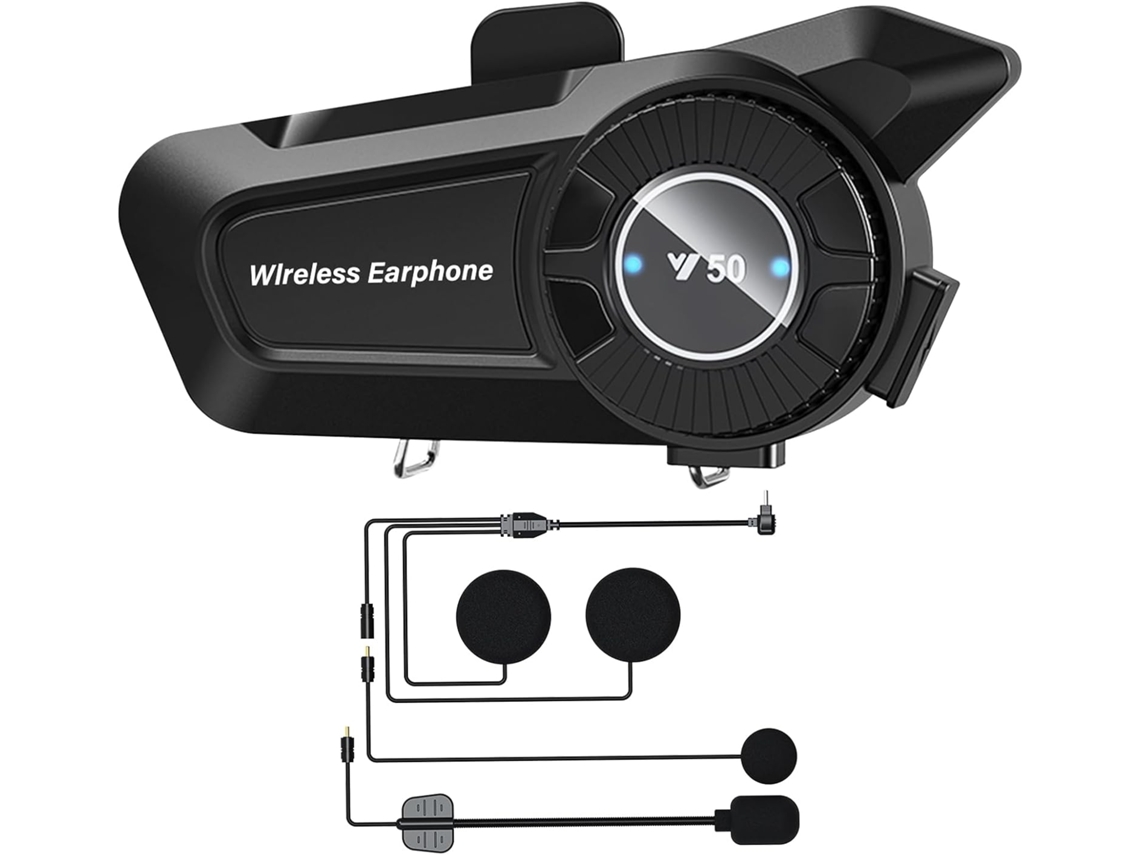 Auriculares Bluetooth 5.3 Para Casco De Motocicleta Con Cancelación De Ruido, Estéreo Hd, Respuesta Automática Y Resistencia Al Agua Ipx6 Pa
