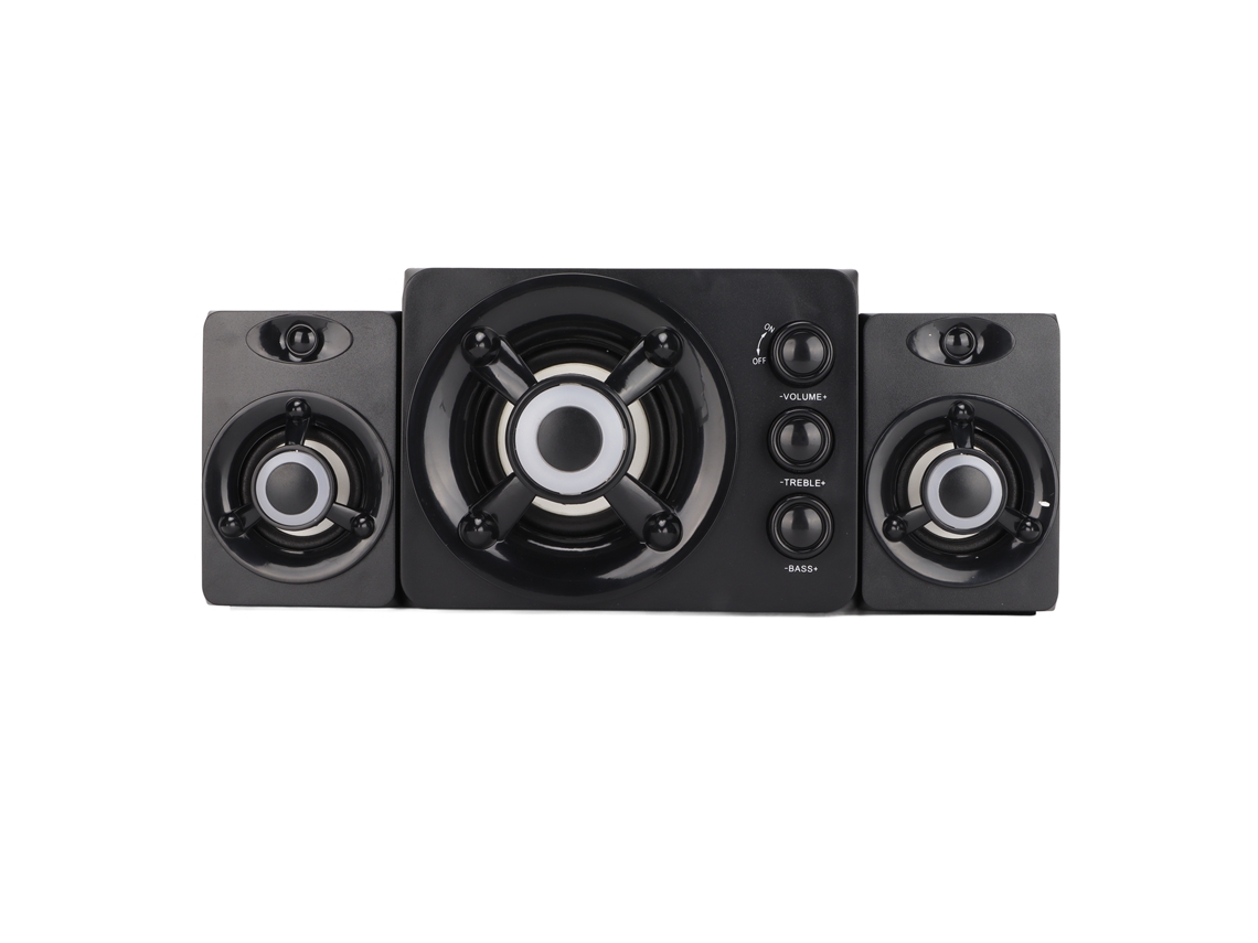 Subwoofer Para Ordenador 2.1 Con Alimentación Usb Y Luz Led Rgb Para Pc/portátil