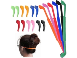 6 correas de silicona antideslizantes para gafas con 6 pares de ganchos para las orejas Rosewell