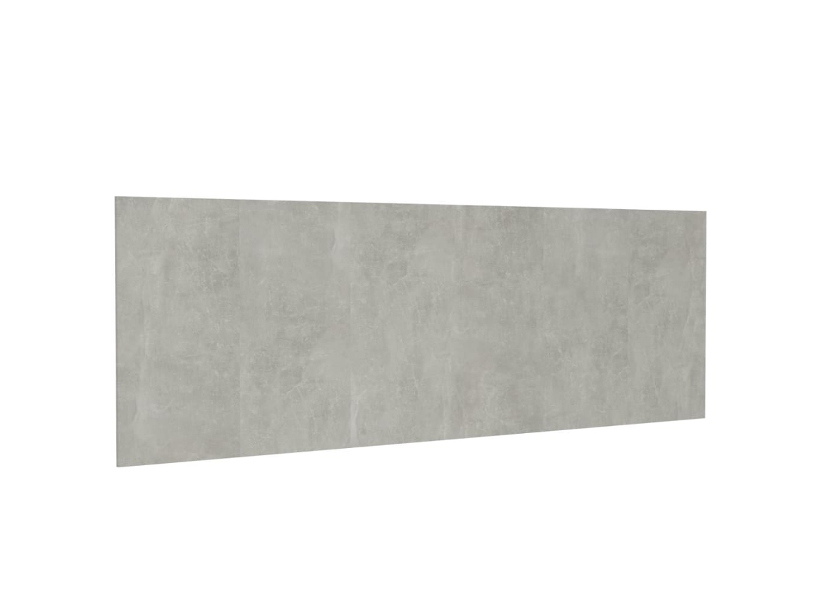 Maison Exclusive - Cabecero Pared Madera Contrachapada Gris Hormigón 240x1,5x80 Cm