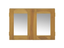 Maison Exclusive - Mueble Con Espejo Madera Maciza De Teca 60x10x40 Cm