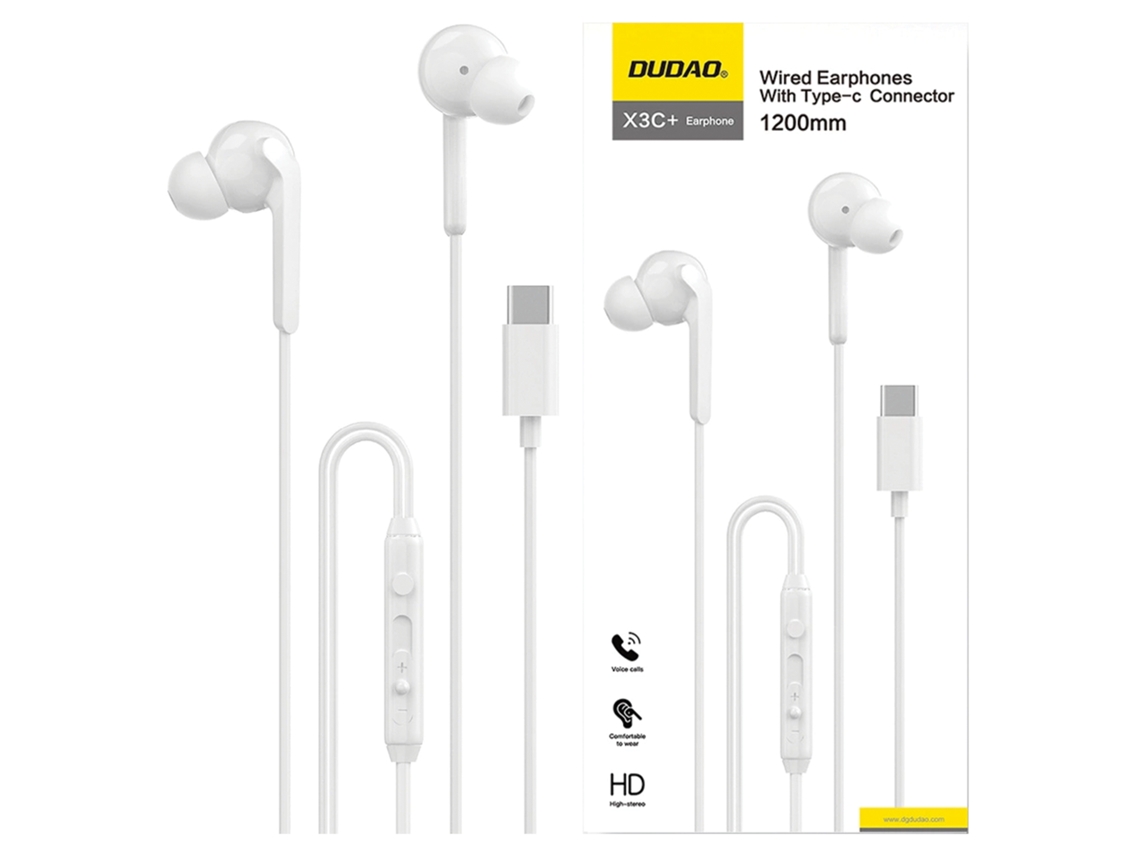 Auriculares Dudao X3c+ Usb-c In-ear Con Cable 1,2 M