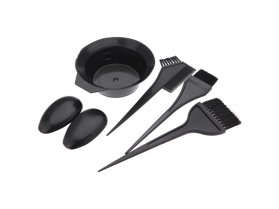 Kit De Ferramentas Para Tintura De Cabelo Com 6 Peças - Bacia, Pincéis E Acessórios De Beleza Para Salão E Uso Doméstico